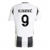 Maillot de foot Juventus Dusan Vlahovic #9 Domicile vêtements 2024-25 Manches Courtes